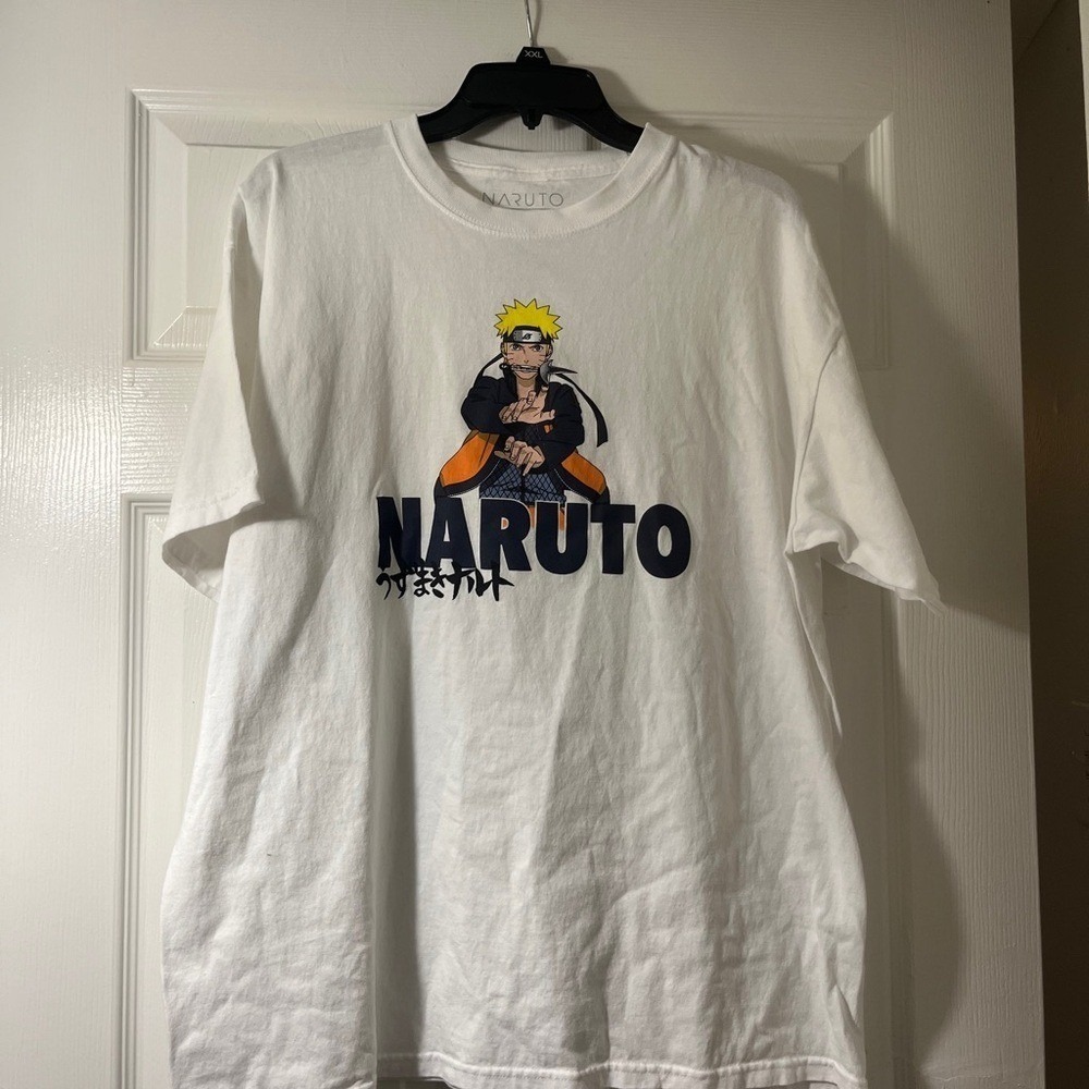 Naruto Shippuden Collection Graphic T-Shirt Mens XL White Viz Media Anime Tee